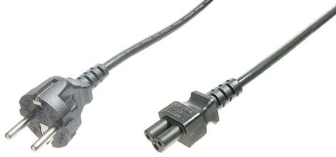 Cle USB Câble D'alimentation IEC C5 (Mickey/Trèfle) 3 Broches - Pour Ordinateur Portable, écran - Noir Câble IEC C5 3 Broches Mickey Pour Ordinateur Portable - Foto 4