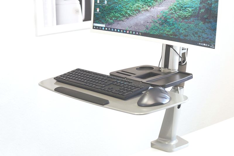 Bras articulé pour écran et support clavier