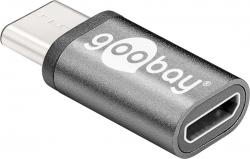 Adaptateur USB-C M/Micro USB-B F noir