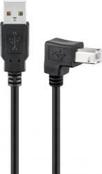 Cordon USB 2.0 A M/ B MC 0.5m noir