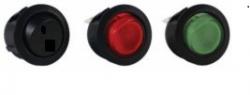 Inter rond 20mm ON/OFF rouge lum/ bipol