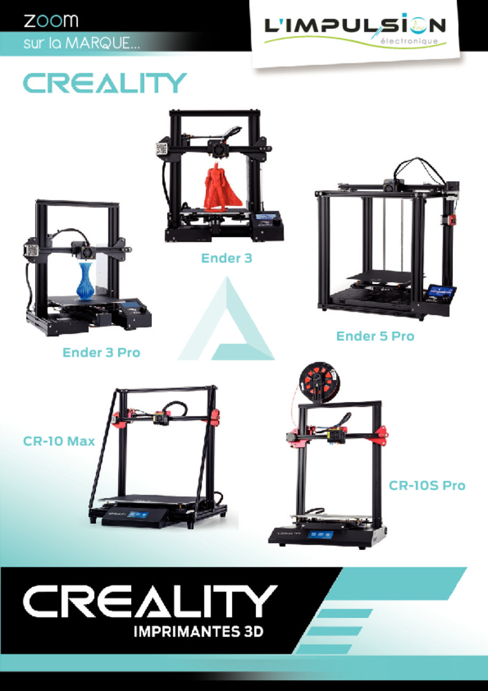 Voir les produits CREALITY Imprimantes 3D